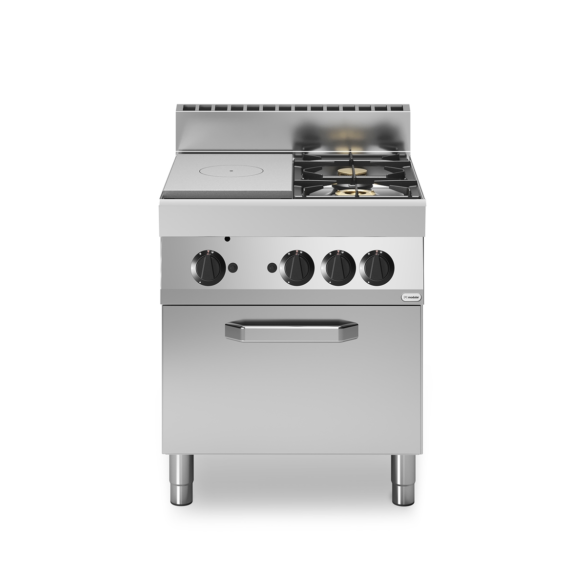 Vollgas-Emaille-Kochfeld FUN 70/70 14,7 kW mit 5 kW Gasbackofen