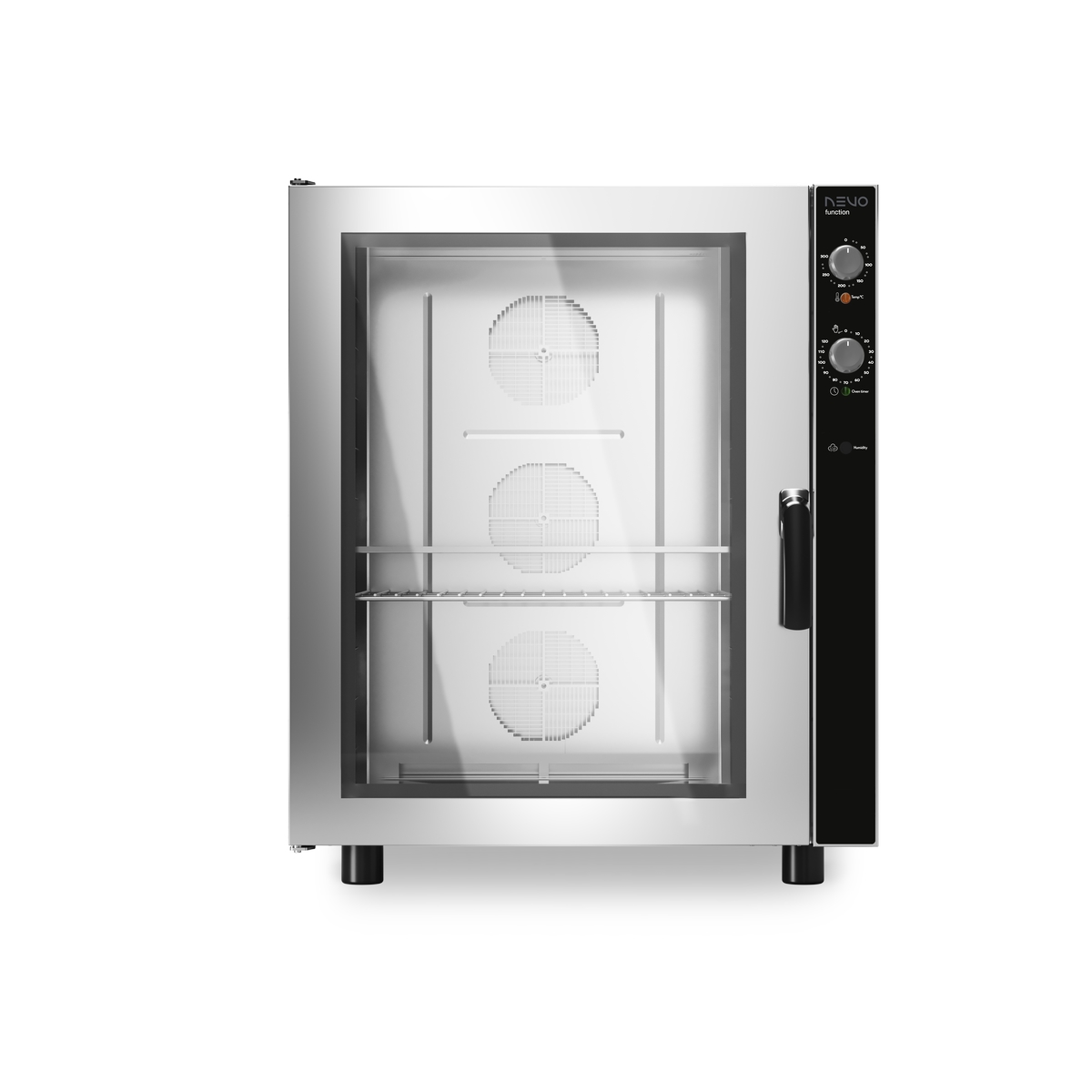 Nevo BEU1064 elektromechanischer Heissluftofen 10 Bleche EN 600x400 mit Schwenktür Nevo GEU1011 elektromechanischer Heissluftofen 10 Bleche GN 1/1 mit Schwenktür