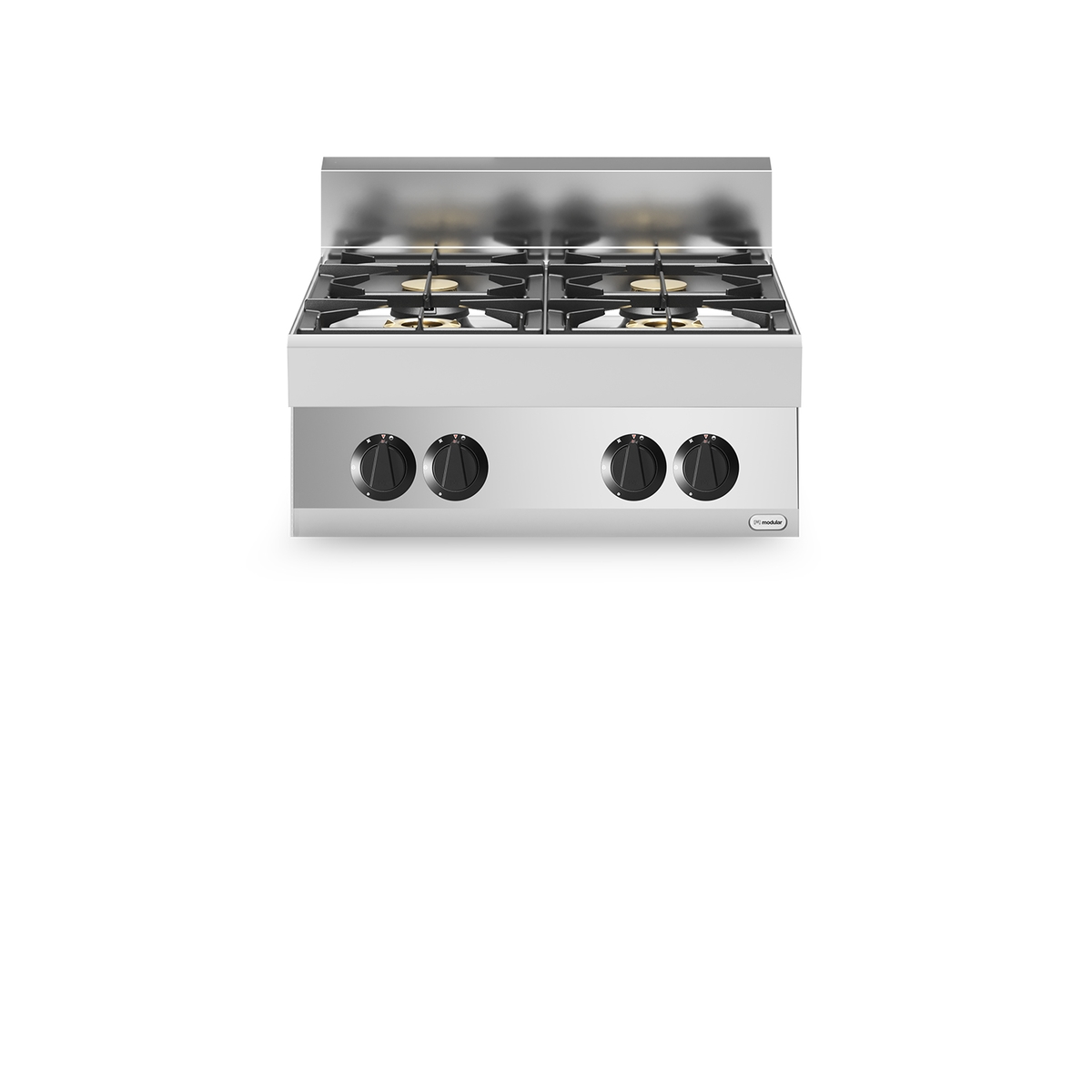 FUN 70/70 4-Flammen-Gasherd mit emailliertem Kochfeld 18,4 kW oben