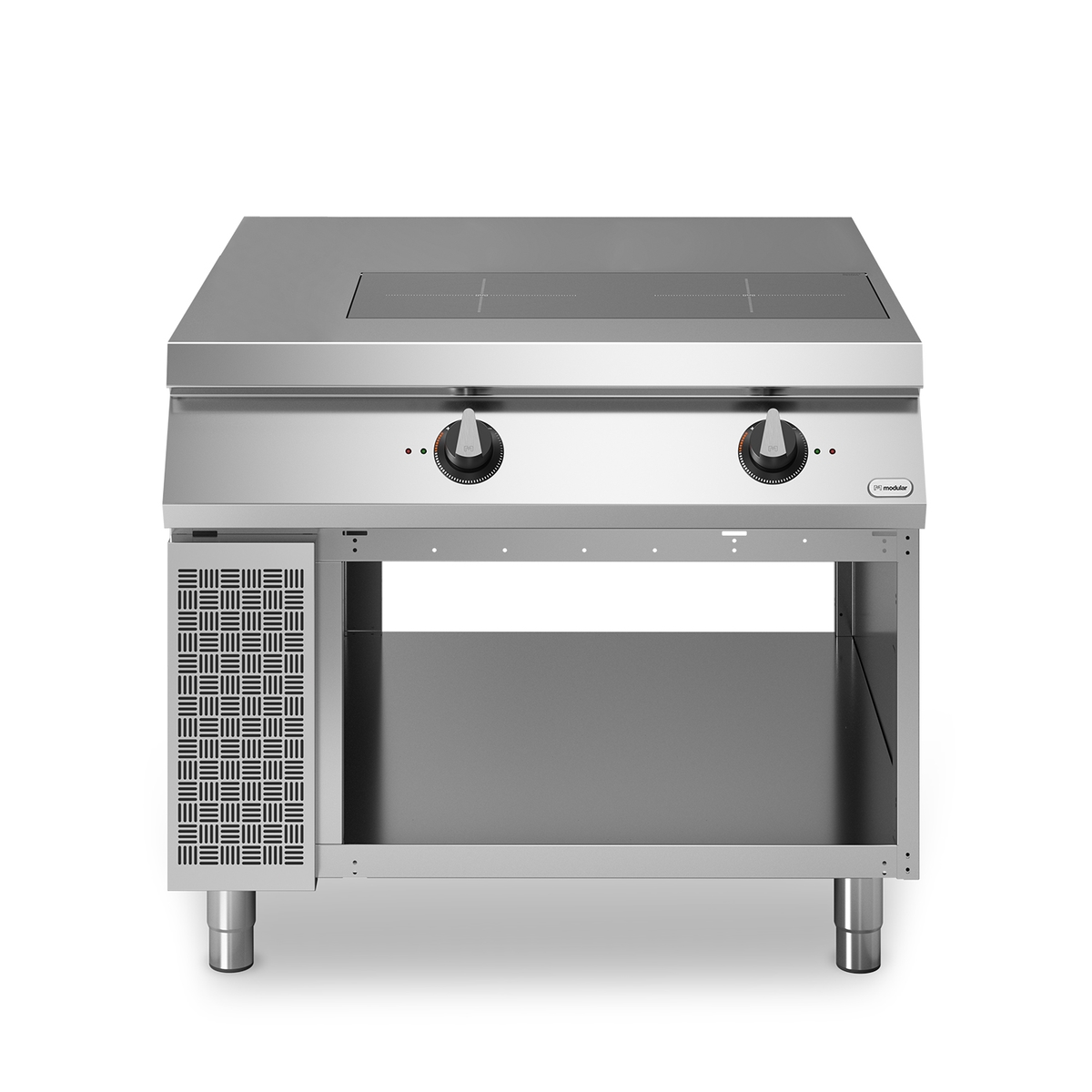 Horizontales Induktionskochfeld ROC 110/100 2 Zonen 10 kW offenes Fach