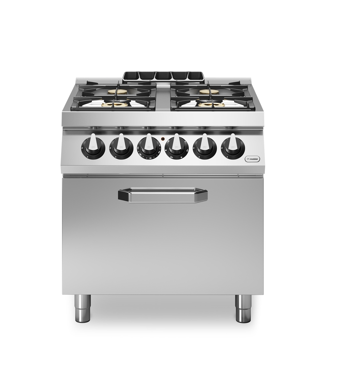 ROC 70/80 CFGEB emaillierter Gasherd 4 Brenner 18,4 kW mit 6 kW Elektrobackofen