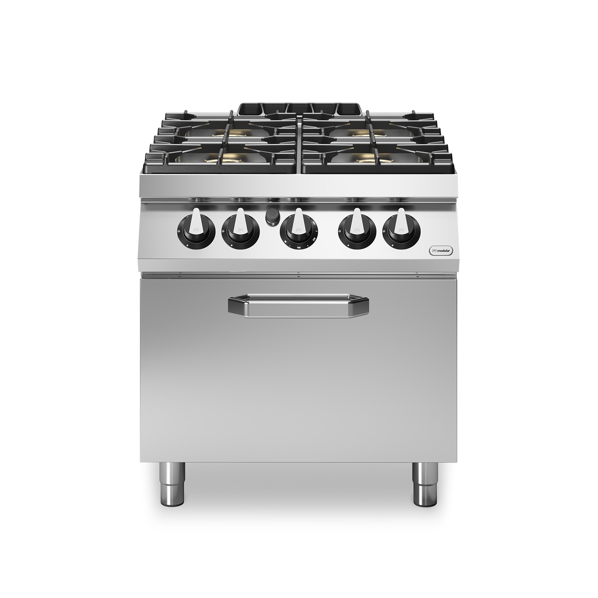 ROC 90/80 CFGB emaillierter Gasherd 4 Brenner 34 kW mit 8 kW Gasbackofen