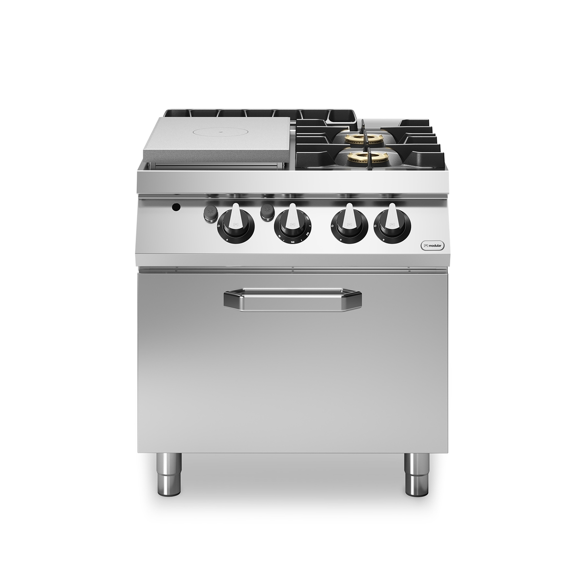 Vollgas-Kochfeld ROC 70/80 2 Brenner 18 kW mit 8 kW Gasbackofen