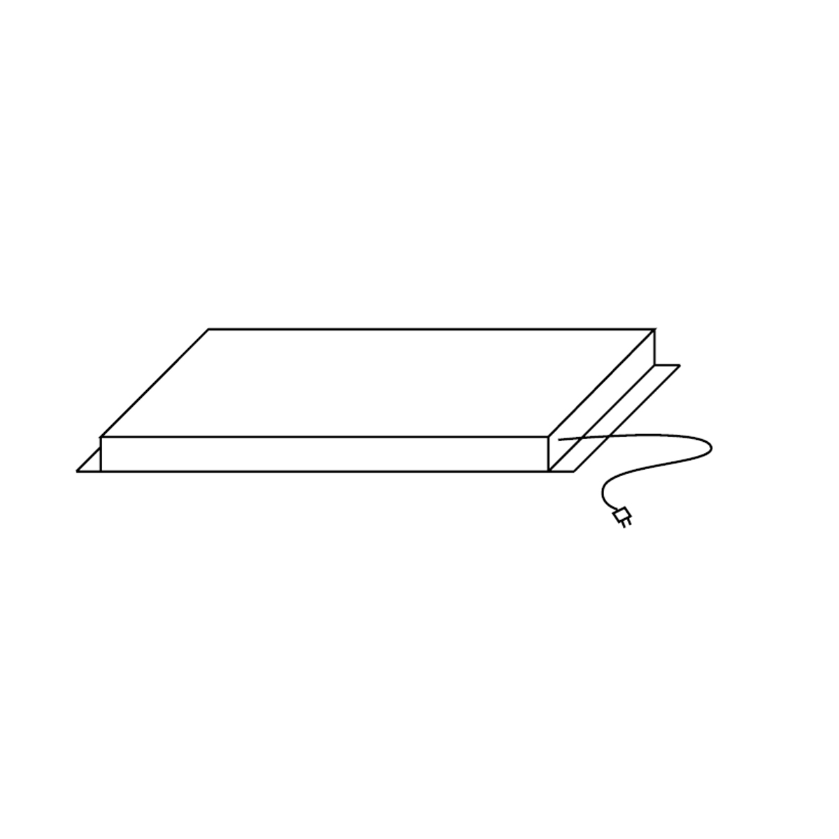 Heizelement für Unterschrank 80 cm Leistung 2 kW, 220-240 V 50-60 Hz