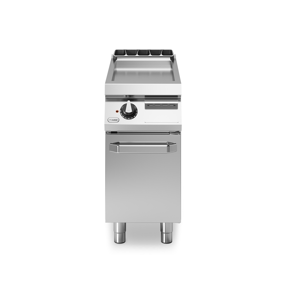 Elektrische Frittierplatte ROC 90/40 glatte Platte 7,5 kW Fach mit Tür