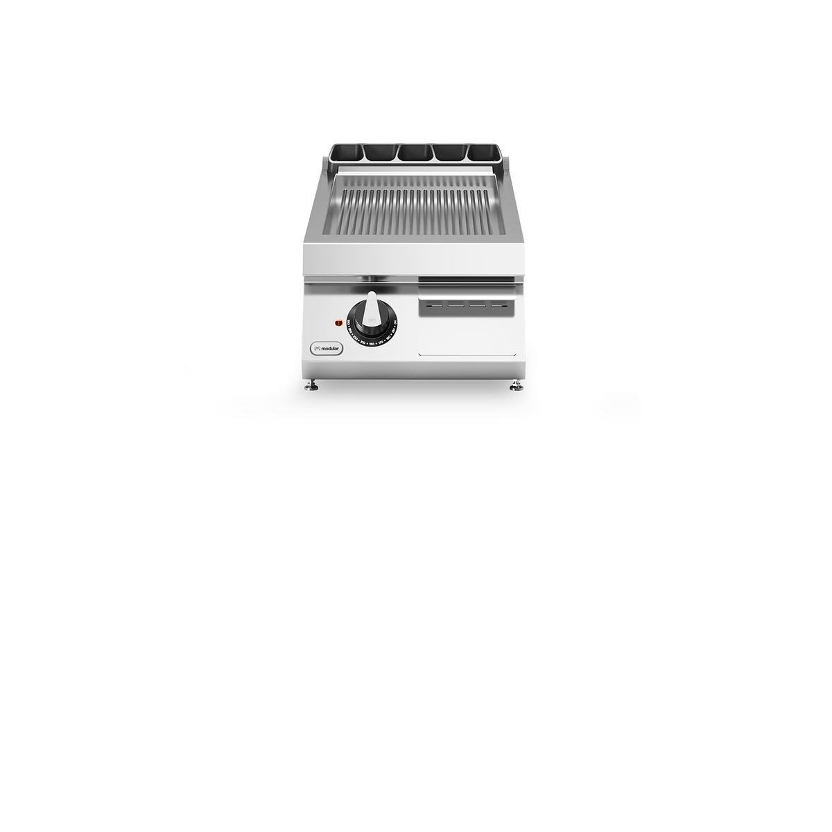 Elektrische Frittierplatte ROC 90/40 gerippte Chromplatte 7,5 kW Platte