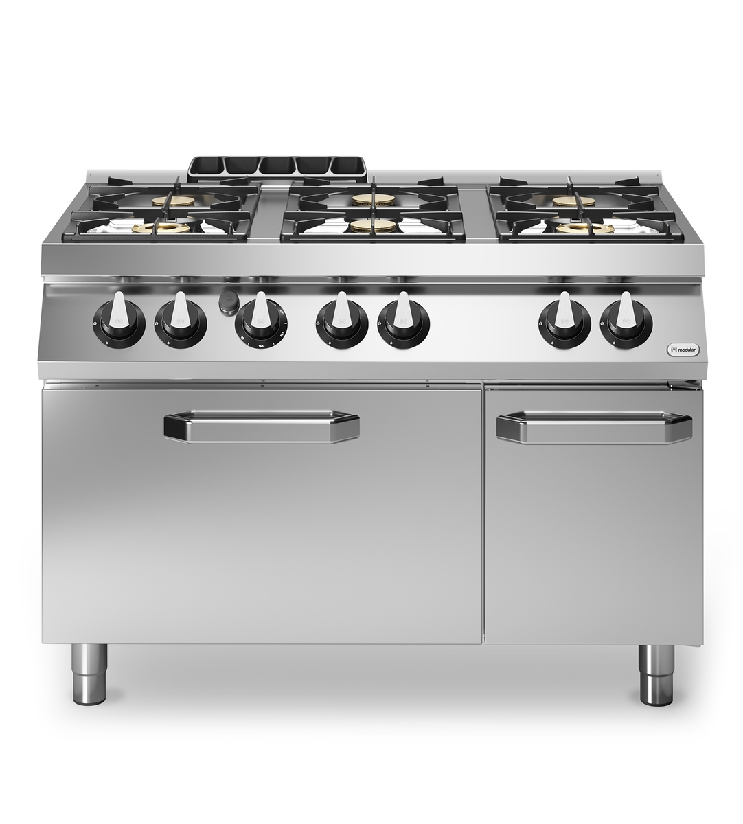 ROC 70/120 CFGB 6-flammiger emaillierter Gasherd 25,8 kW mit 8 kW Gasbackofen