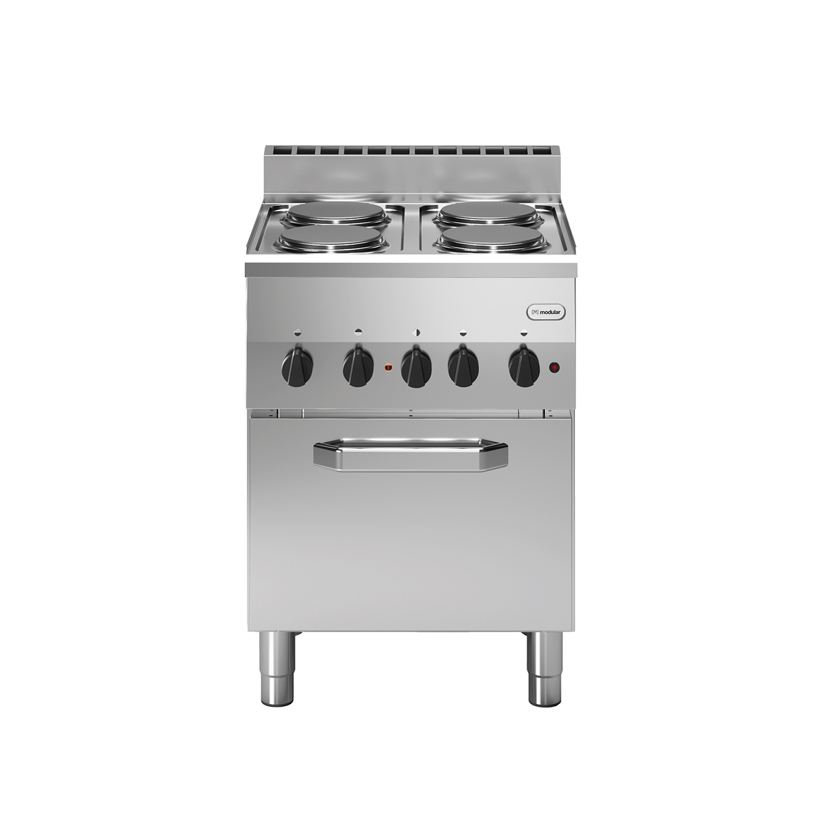 4-Flammen-Elektroherd 8 kW mit 3 kW Elektrobackofen