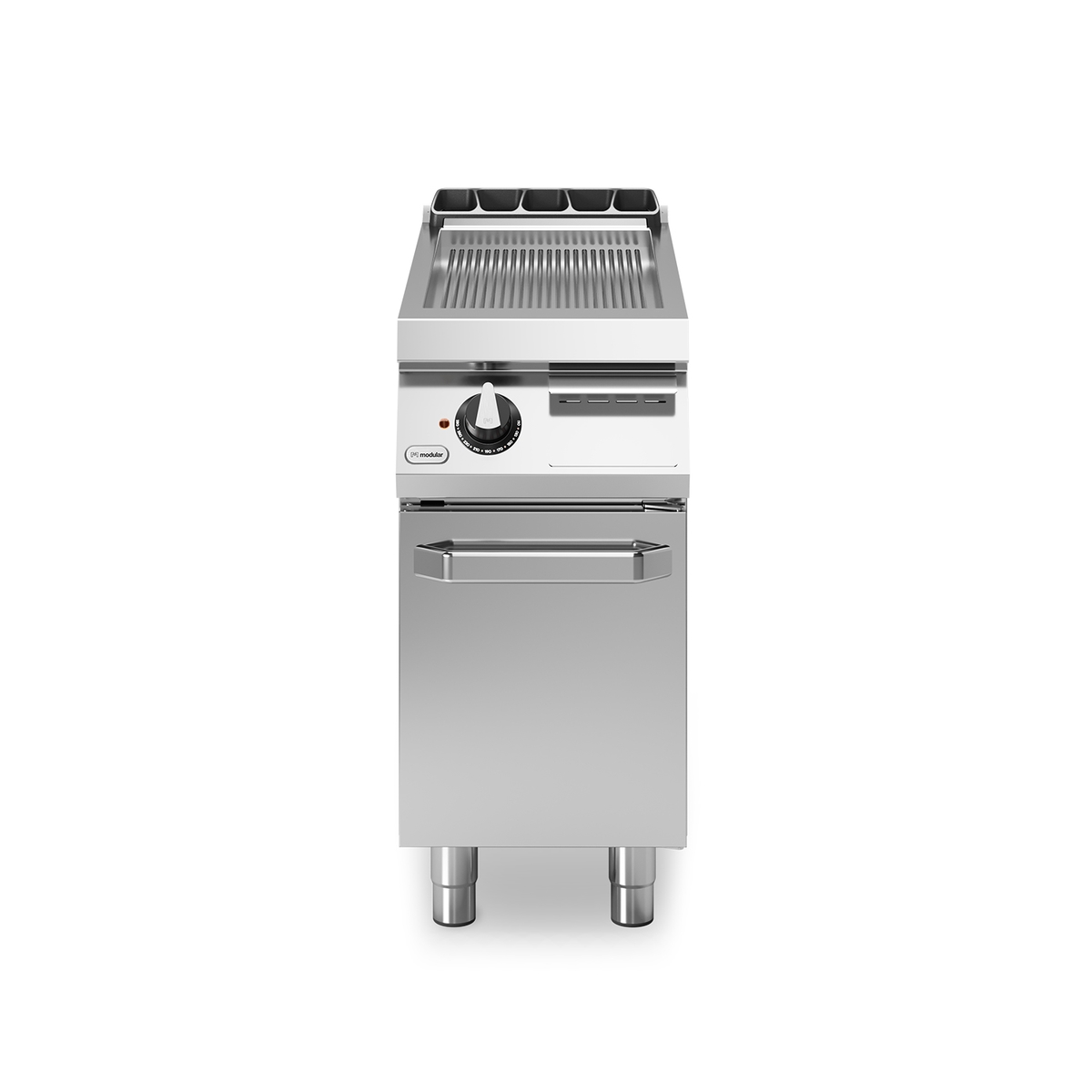 Elektrische Frittierplatte ROC 70/40 Chromrippenplatte 5,4 kW Fach mit Tür