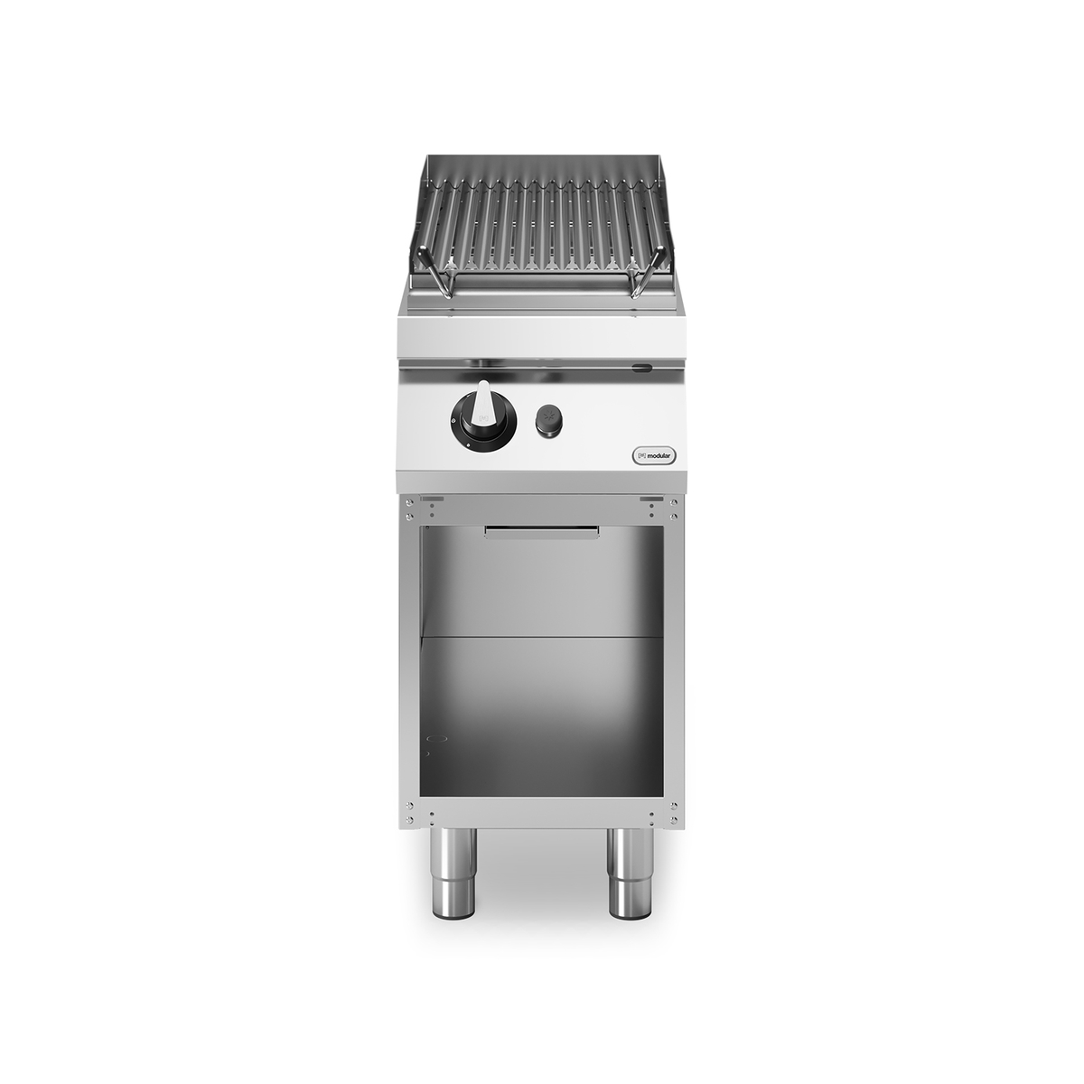 Lavastone Grill Gas ROC 70/40 1 Zone aus Edelstahl 7,5 kW offenes Fach