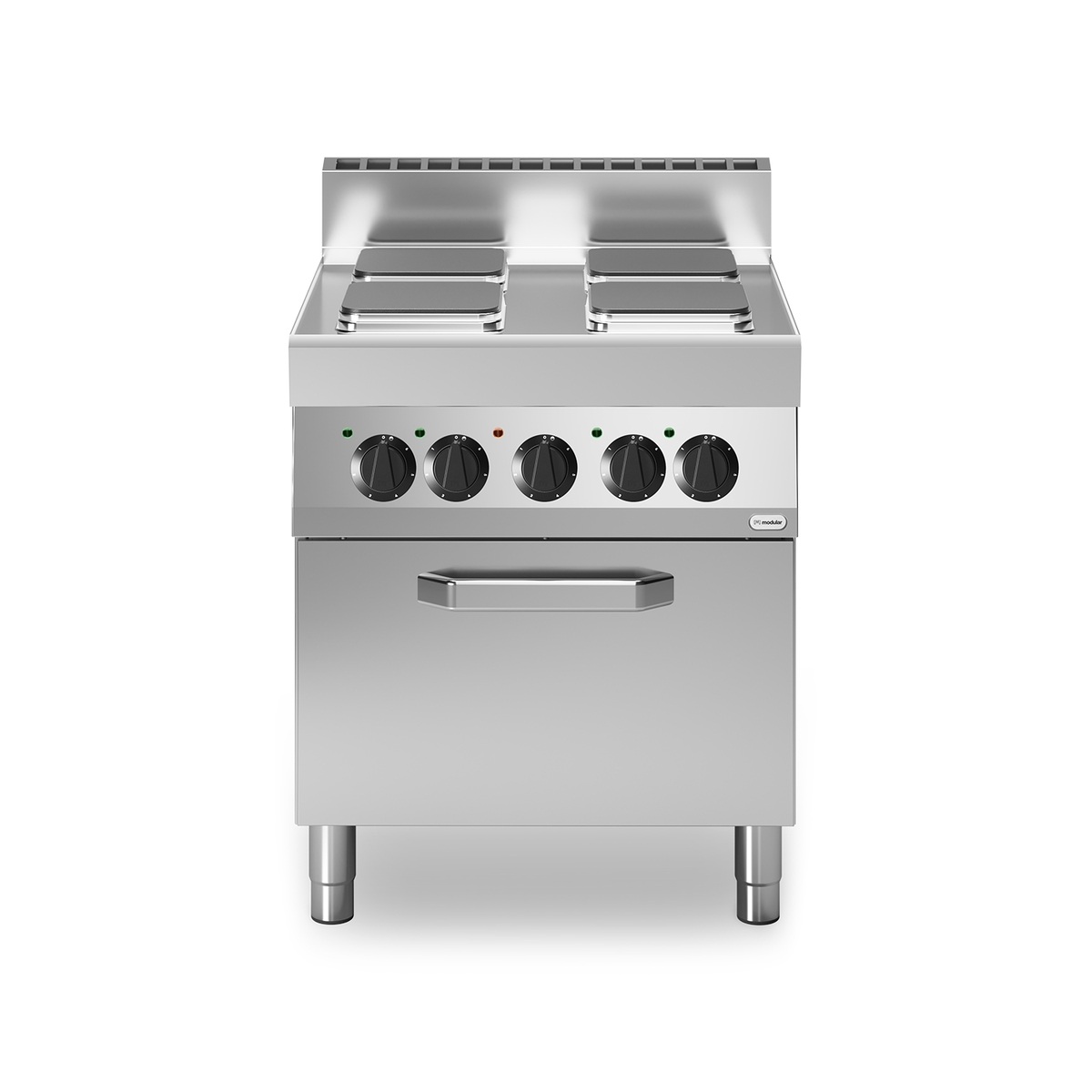 FUN 70/70 Elektroherd 4 quadratische Platten 10,4 kW mit Elektrobackofen 3,96 kW