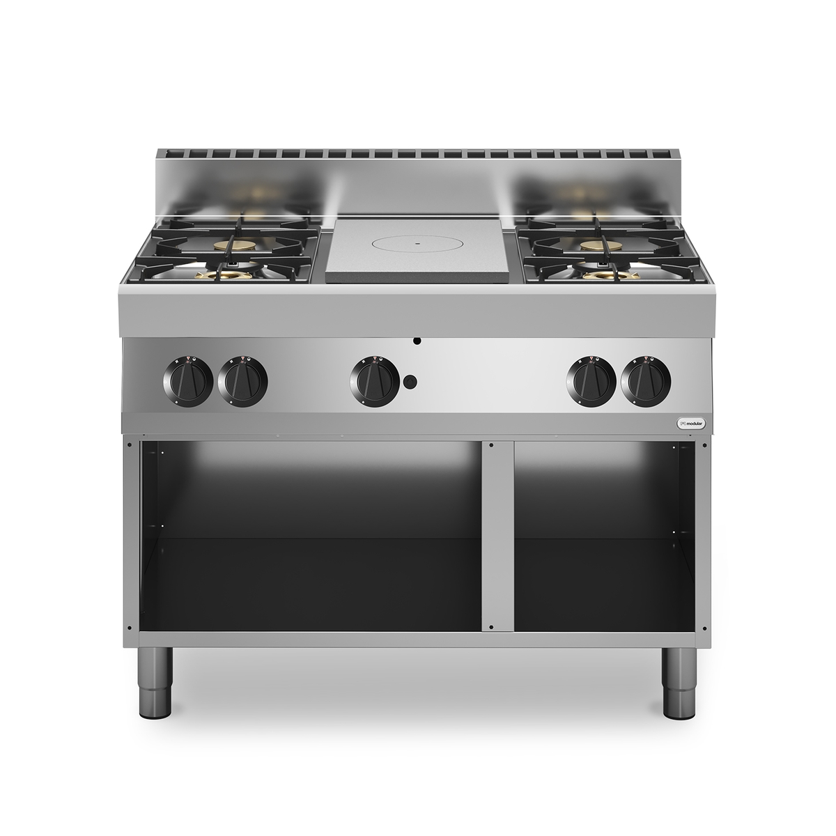 Vollgas-Emaille-Kochfeld FUN 70/110 4 Brenner 23,9 kW offenes Fach