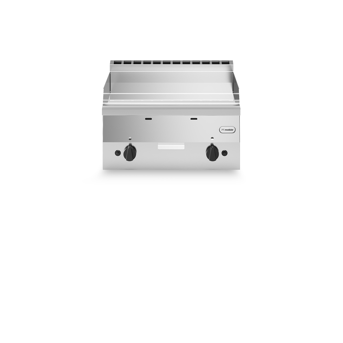 Frittierplatte Gas FUN 60/60 glatt verchromt 10,4 kW oben