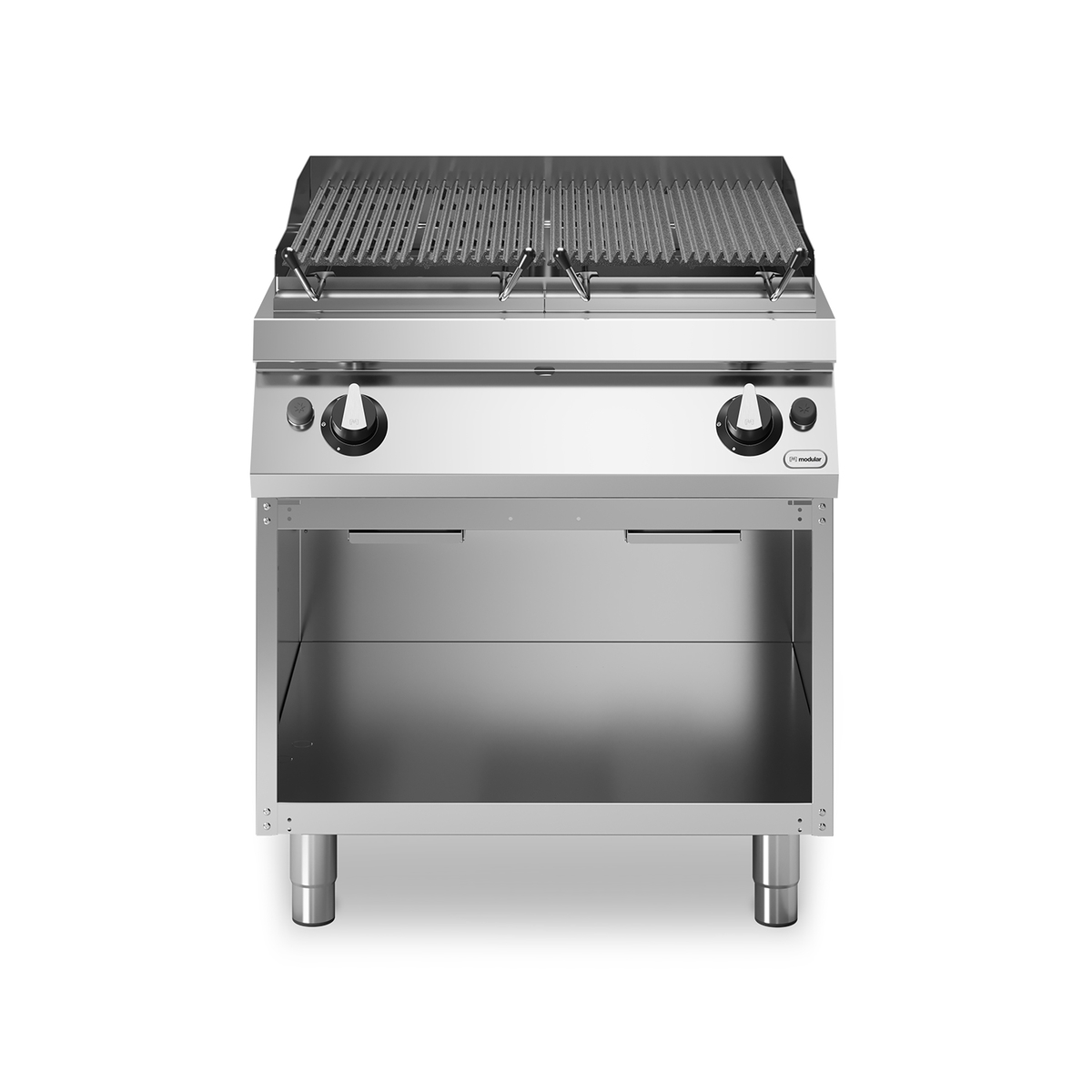 Lavastone Grill Gas ROC 90/80 2 Zonen Gusseisen 19 kW offenes Fach