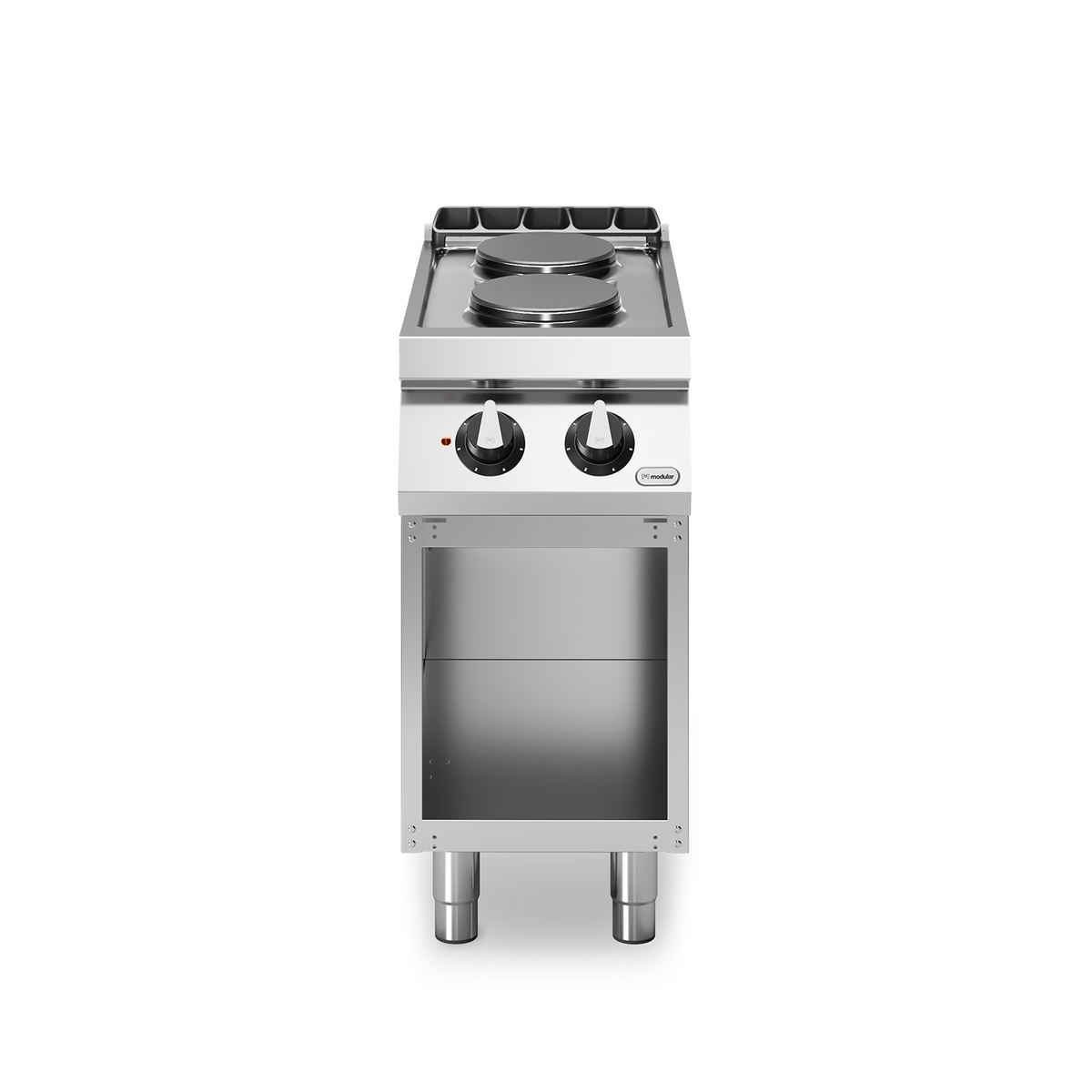 ROC 70/40 Elektroherd 2 runde Platten 5,2 kW offenes Fach ROC 70/40 Elektroherd 2 runde Platten 5,2 kW offenes Fach