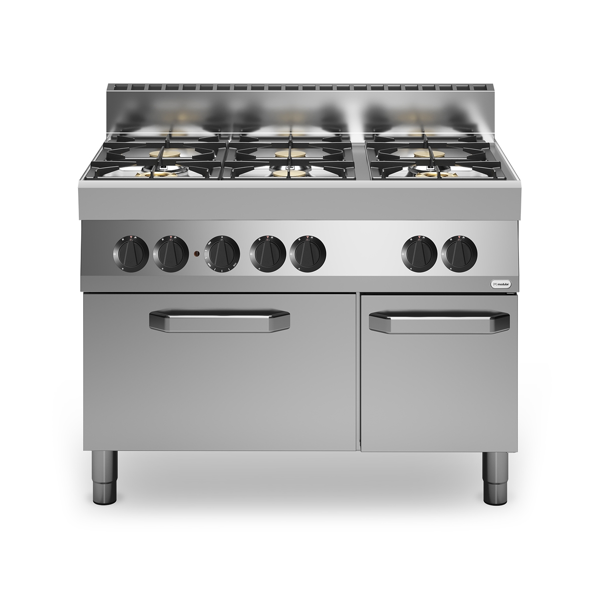 FUN 70/110 6-flammiger emaillierter Gasherd 25,8 kW mit 5 kW Gasbackofen