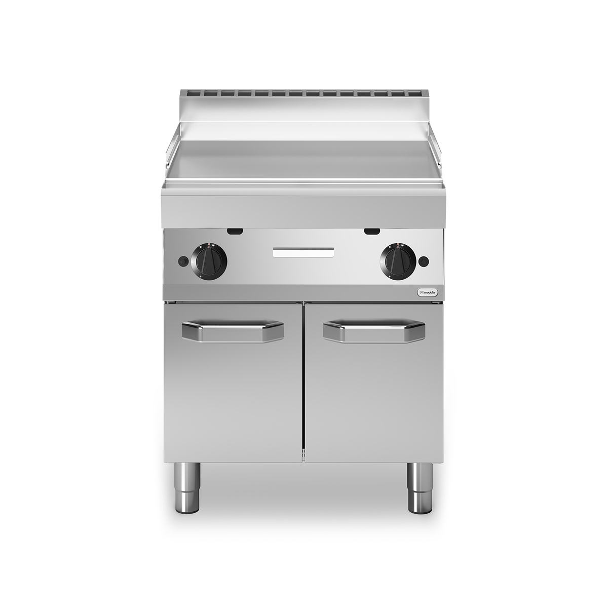 Frittierplatte Gas FUN 70/70 glatte Platte 11,4 kW Fach mit Türen