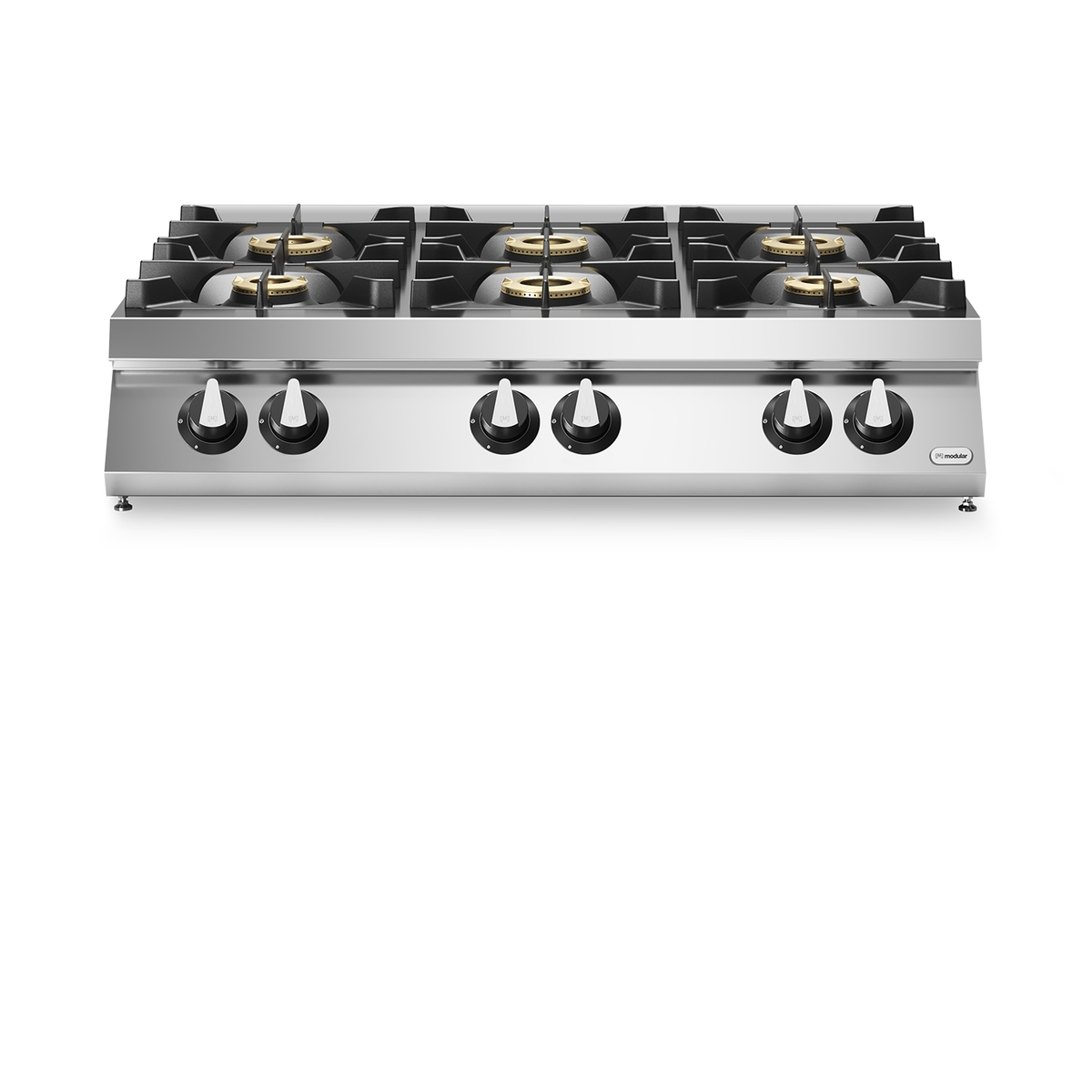 Gepresste ROC 90/120 6-flammige Gas-Kochmulde 52 kW oben