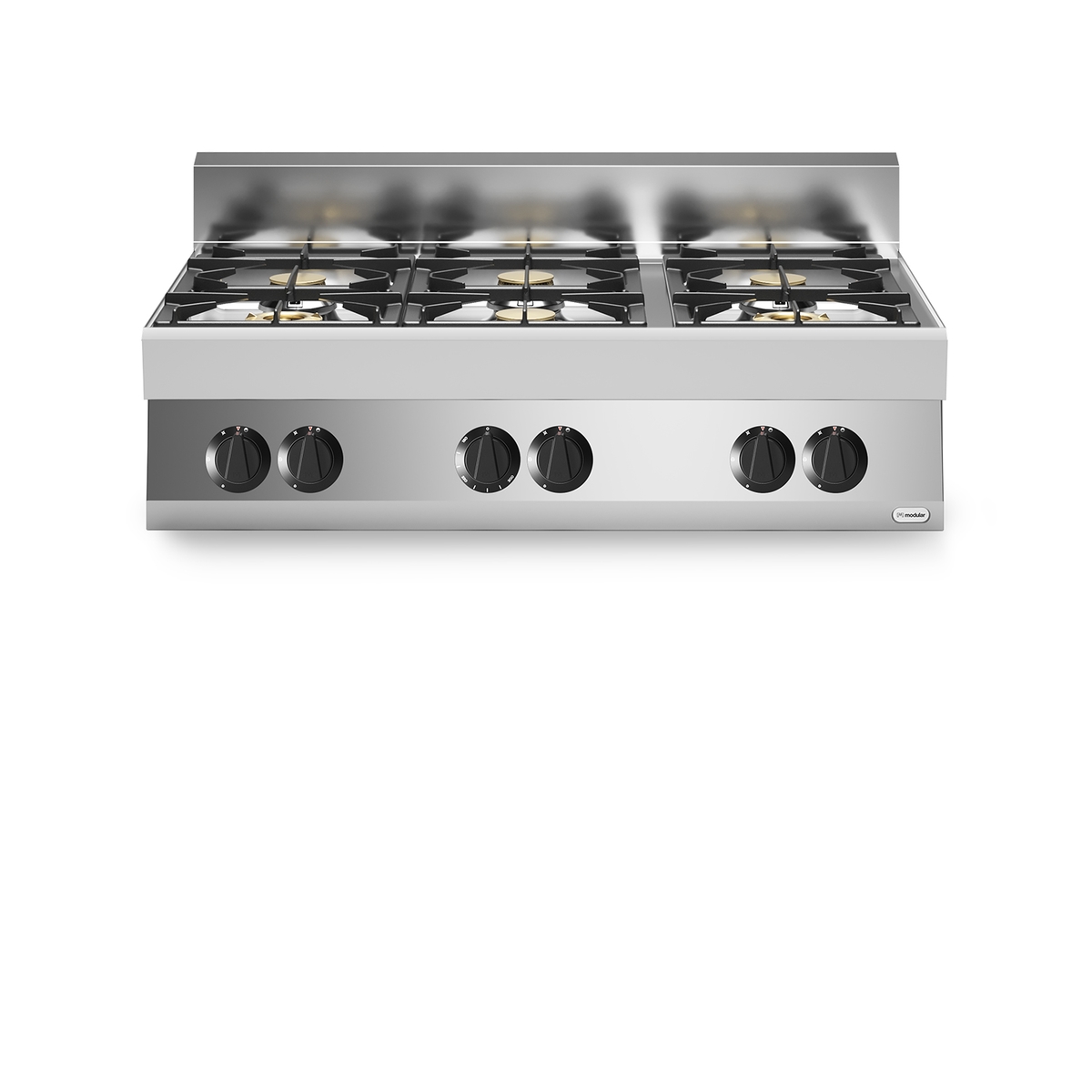 FUN 70/110 6-flammiges emailliertes Gas-Kochfeld 25,8 kW oben
