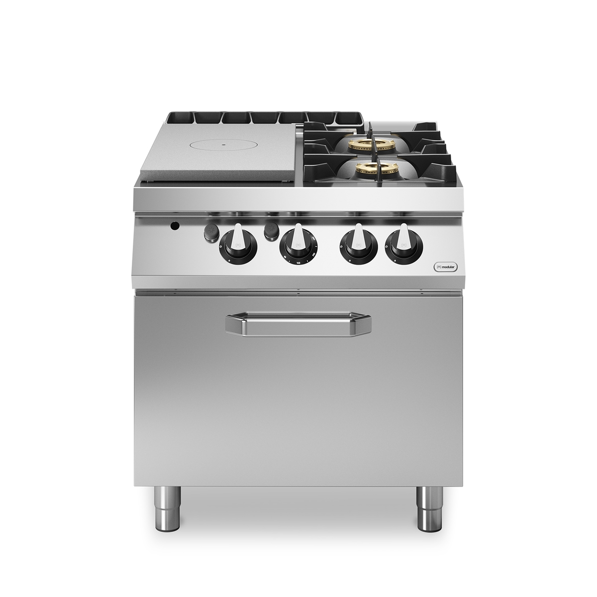 Vollgas-Kochfeld ROC 90/80 2 Brenner 23 kW mit 8 kW Gasbackofen