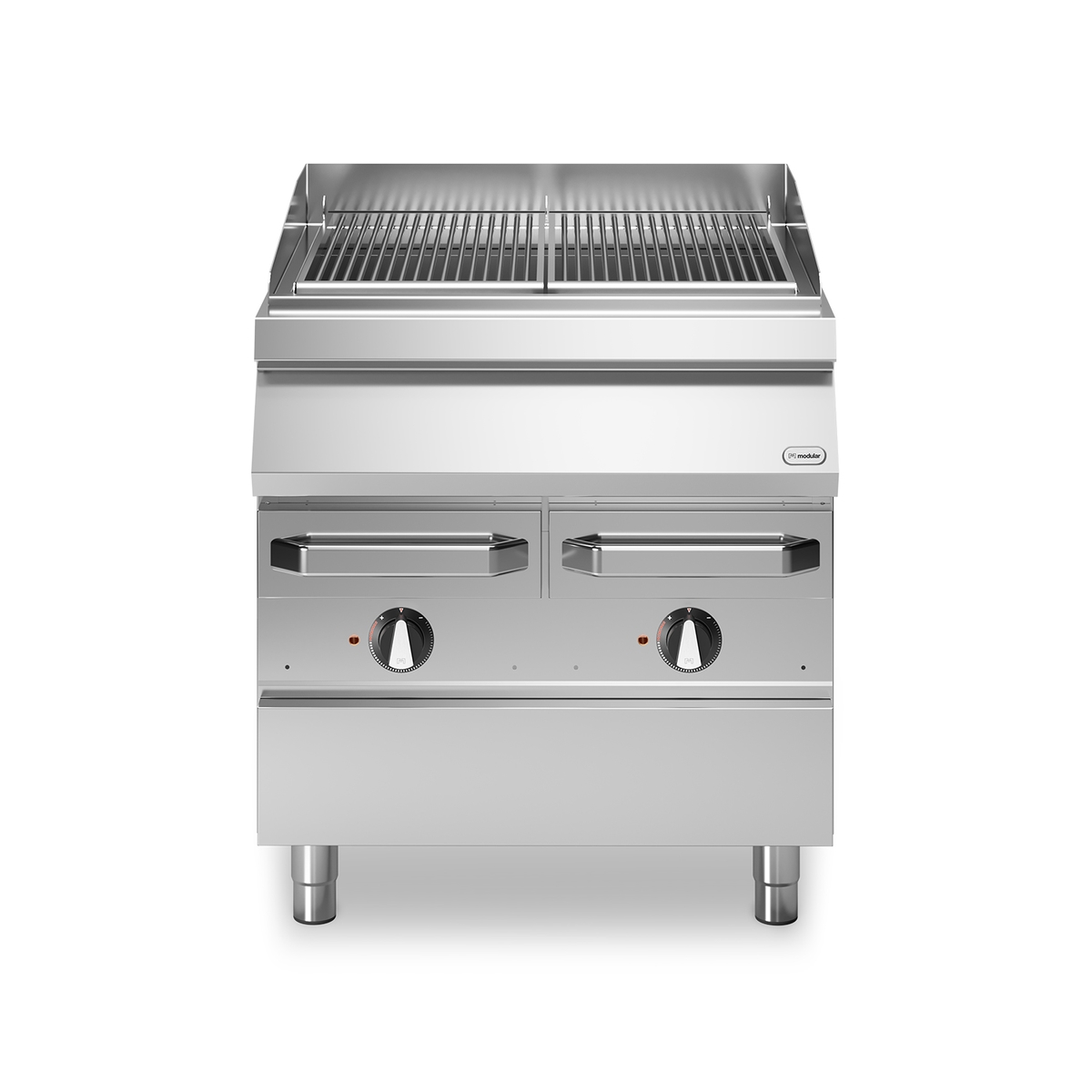 Elektrischer Aquagrill ROC 90/80 2 Zonen aus Edelstahl 15 kW