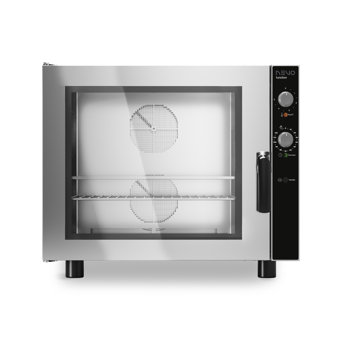 Nevo BEU664 elektromechanischer Heissluftofen 6 Bleche EN 600x400 mit Schwenktür Nevo GEU611 elektromechanischer Heissluftofen 6 Bleche GN 1/1 mit Schwenktür