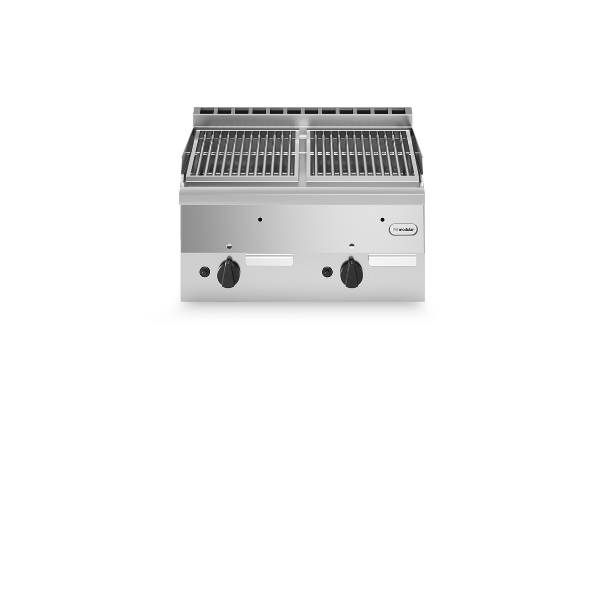 Lavastone Grill Gas FUN 60/60 2 Zonen Edelstahl 11 kW oben