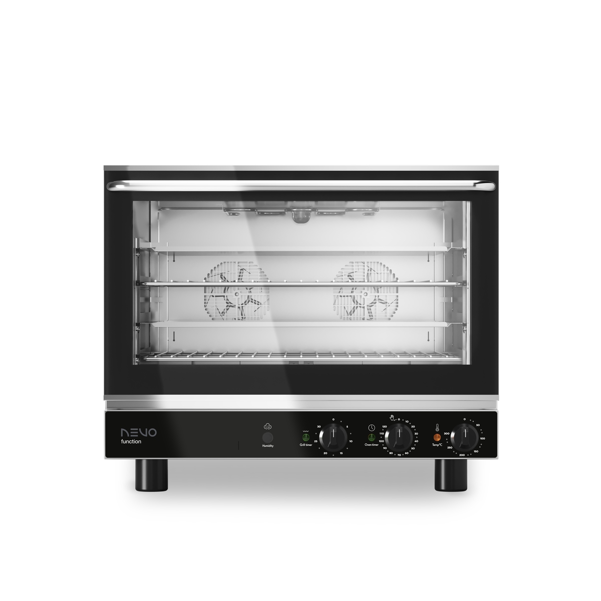 Nevo BERU464S elektromechanischer Heissluftofen 4 Bleche EN 600x400 mit Klapptür Nevo GERU411S elektromechanischer Heissluftofen 4 Bleche GN 1/1 mit Klapptür