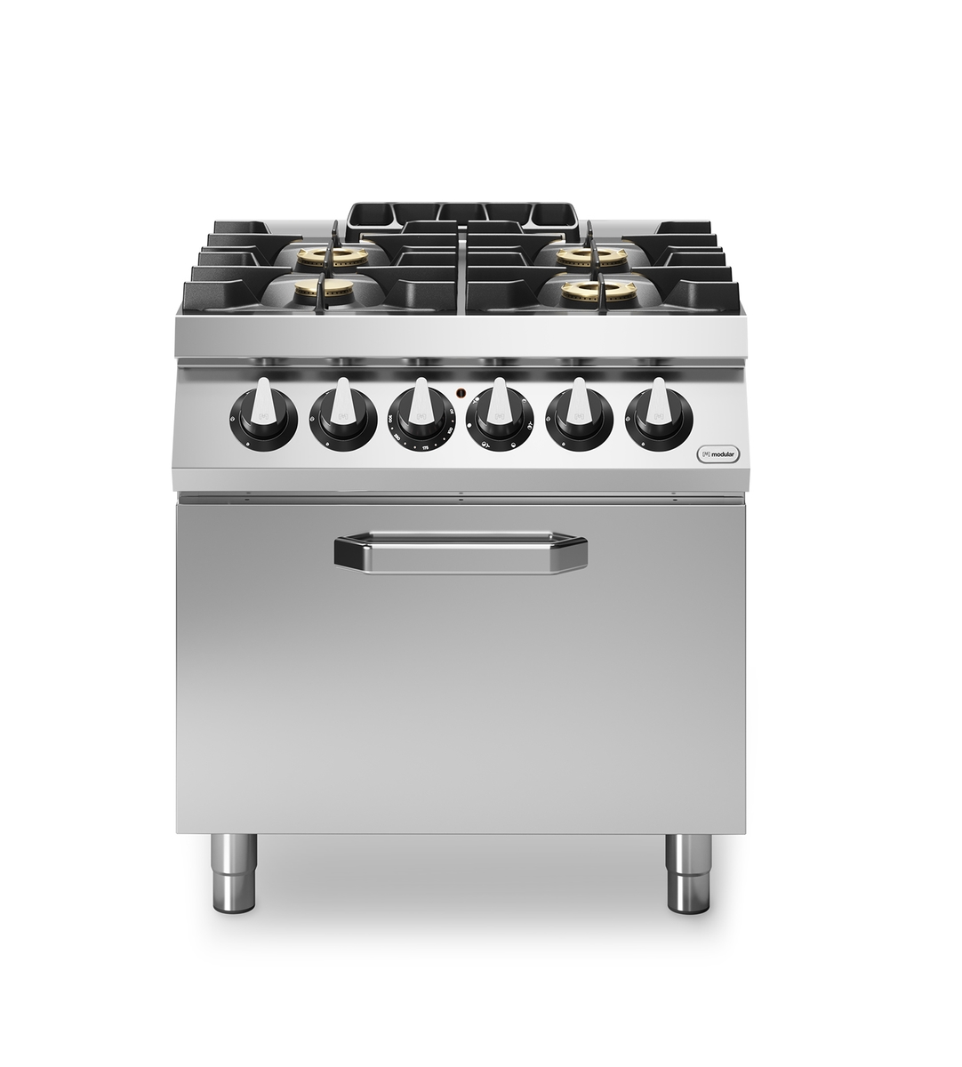 ROC 70/80 4-Flammen-Gasherd 21,5 kW mit 6 kW Elektrobackofen