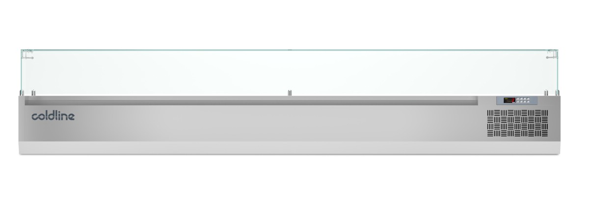 picture_Aufsatz-Kühlvitrine für Zutaten 2560 Steckerfertig GN1/3, +2°+10°C Mit Glas picture_Aufsatz-Kühlvitrine für Zutaten 2560 Steckerfertig GN1/3, +2°+10°C Mit Glas